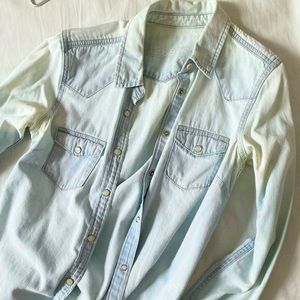 Gap 1969 color washed denim shirt